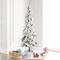 6ft. Unlit Flocked Atka Pine Pencil Artificial Christmas Tree